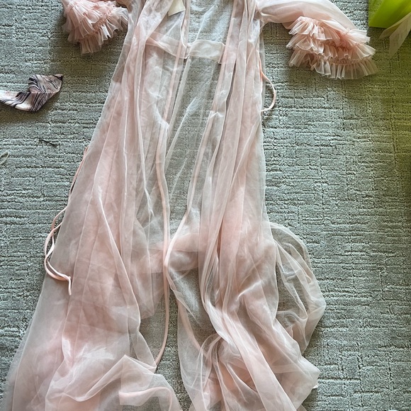 Pink Sheer Robe - Picture 2 of 2